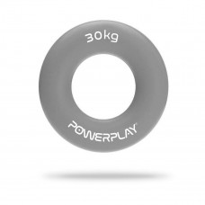 Эспандер кистевой силиконовый PowerPlay PP-4324 Hand Grip Ring X-Hard 30 кг. Серый
