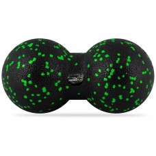 Массажный мяч двойной PowerPlay PP-4352 Epp foam peanut ball (d8*16cm.) Черно/Зеленый