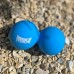 Массажный двойной мяч силиконовый PowerPlay PP-4355 Silicone Lacrosse Peanut Ball (6.3*12.6см.) Синий