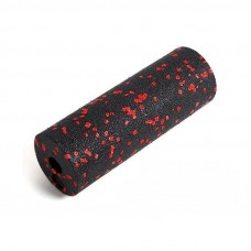 Массажный ролик (роллер) гладкий PowerPlay PP-4346 Mini EPP Foam Roller Черно/Красный (15x5,3см.)
