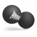 Массажный двойной мяч силиконовый PowerPlay PP-4355 Silicone Lacrosse Peanut Ball (6.3*12.6см.) Черный