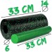 Массажный ролик (роллер) гладкий PowerPlay PP-4348 2 in 1 EPP Foam Roller Черно/Зеленый (33x14см.)