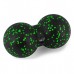 Массажный мяч двойной PowerPlay PP-4352 Epp foam peanut ball (d8*16cm.) Черно/Зеленый