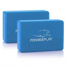 Блок для йоги 2шт. (пара) PowerPlay 4006 Yoga Brick EVA Синий