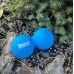 Массажный двойной мяч силиконовый PowerPlay PP-4355 Silicone Lacrosse Peanut Ball (6.3*12.6см.) Синий