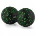 Массажный мяч двойной PowerPlay PP-4352 Epp foam peanut ball (d8*16cm.) Черно/Зеленый