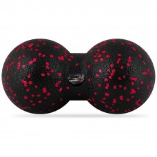 Массажный мяч двойной PowerPlay PP-4352 Epp foam peanut ball (d8*16cm.) Черный/Красный