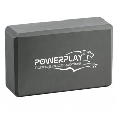 Блок для йоги PowerPlay 4006 Yoga Brick Серый