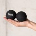Массажный двойной мяч силиконовый PowerPlay PP-4355 Silicone Lacrosse Peanut Ball (6.3*12.6см.) Черный
