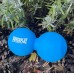 Массажный двойной мяч силиконовый PowerPlay PP-4355 Silicone Lacrosse Peanut Ball (6.3*12.6см.) Синий