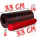 Массажный ролик (роллер) гладкий PowerPlay PP-4348 2 in 1 EPP Foam Roller Черно/Красный (33x14см.)