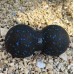 Массажный мяч двойной PowerPlay PP-4352 Epp foam peanut ball (d8*16cm.) Черно/Синий