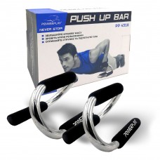 Упоры для отжиманий PowerPlay 4318 Push-Up Bars Stell металлические (S-образные)
