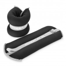 Утяжелители-манжеты для ног и рук PowerPlay PP-4349 Ankle/Wrist Weights (2шт.*1 kg) (пара) Черные