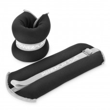Утяжелители-манжеты для ног и рук PowerPlay PP-4349 Ankle/Wrist Weights (2шт.*0.5 kg) (пара) Черные