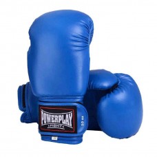Боксерские перчатки PowerPlay 3004 Classic Синие 18 унций