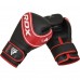 Боксерские перчатки RDX 4B Robo Kids Red/Black 6 унций (капа в комплекте)