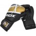 Боксерские перчатки RDX F7 Ego Black Golden 10 унций (капа в комплекте)