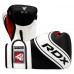 Боксерские перчатки RDX 4B Robo Kids White/Black 6 унций (капа в комплекте)