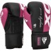 Боксерські рукавиці RDX REX F4 PINK/BLACK-10 унцій (капа в комплекті)