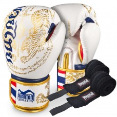 Боксерские перчатки Phantom Muay Thai Gold Limited Edition 14 унций (бинты в подарок)