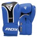 Боксерские перчатки RDX AURA PLUS T-17 Blue/Black 16 унций (капа в комплекте)