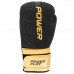 Боксерские перчатки PowerPlay 3024 Ultra Mat Черно-Золотые 14 унций