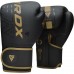 Боксерські рукавиці RDX F6 Kara Matte Golden 8 унцій (капа в комплекті)