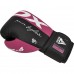 Боксерські рукавиці RDX REX F4 PINK/BLACK-10 унцій (капа в комплекті)