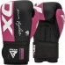 Боксерські рукавиці RDX REX F4 PINK/BLACK-10 унцій (капа в комплекті)