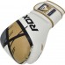 Боксерские перчатки RDX F7 Ego Golden 10 унций (капа в комплекте)