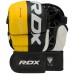 Перчатки ММА RDX T6 Plus Rex Yellow S (капа в комплекте)