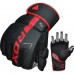 Перчатки ММА RDX F6 KARA Matte Red M (капа в комплекте)