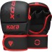 Перчатки ММА RDX F6 KARA Matte Red Plus L/XL (капа в комплекте)