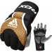 Перчатки ММА RDX AURA PLUS T-17 Black Golden L (капа в комплекте)
