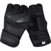 Перчатки ММА RDX F15 Noir Matte Black XL (капа в комплекте)