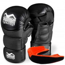 Перчатки для ММА Phantom RIOT Pro Black L/XL (капа в подарок)
