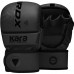 Перчатки ММА RDX F6 KARA Matte Black Plus L/XL (капа в комплекте)