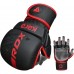 Перчатки ММА RDX F6 KARA Matte Red Plus L/XL (капа в комплекте)