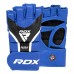 Перчатки ММА RDX AURA PLUS T-17 Blue/Black XL (капа в комплекте)