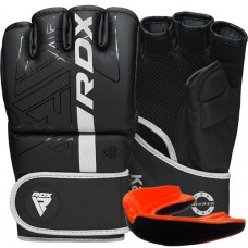 Перчатки ММА RDX F6 KARA Matte White XL (капа в комплекте)