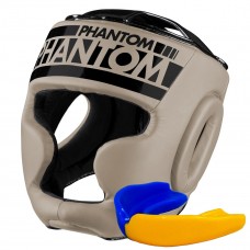 Боксерский шлем Phantom APEX Full Face Sand (капа в подарок)