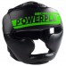Боксерский шлем тренировочный PowerPlay 3048 Черно-Зеленый S