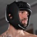 Боксерский шлем Phantom APEX Open Face Head Protection Black (капа в подарок)