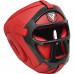 Боксерский шлем RDX T1 Grill Full Red L (капа в комплекте)