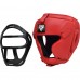 Боксерский шлем RDX T1 Grill Full Red L (капа в комплекте)