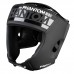 Боксерский шлем Phantom APEX Open Face Head Protection Black (капа в подарок)