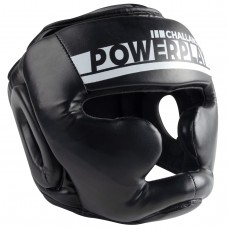 Боксерский шлем тренировочный PowerPlay 3048 Черно-белый L