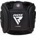 Боксерский шлем RDX AURA PLUS T-17 Black Golden S (капа в комплекте)