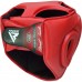 Боксерский шлем RDX T1 Grill Full Red L (капа в комплекте)